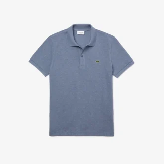 L.12.12 Piqué-polo voor heren met slanke pasvorm