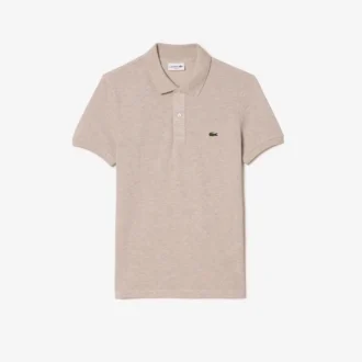 L.12.12 Piqué-polo voor heren met slanke pasvorm