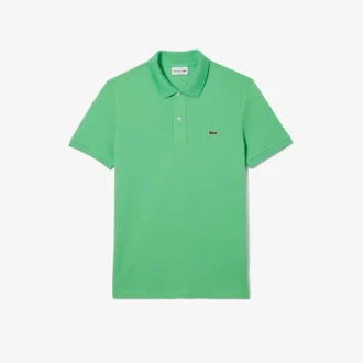L.12.12 Piqué-polo voor heren met slanke pasvorm
