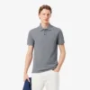 L.12.12 Piqué-polo voor heren met slanke pasvorm