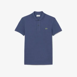 L.12.12 Piqué-polo voor heren met slanke pasvorm