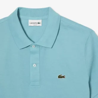 L.12.12 Piqué-polo voor heren met slanke pasvorm
