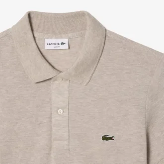 L.12.12 Piqué-polo voor heren met slanke pasvorm