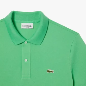 L.12.12 Piqué-polo voor heren met slanke pasvorm