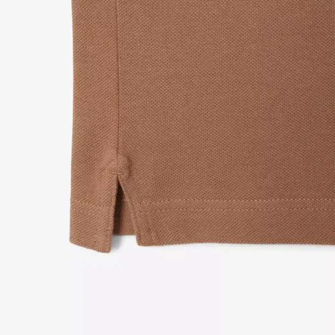 L.12.12 Piqué-polo voor heren met slanke pasvorm