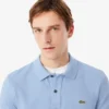 L.12.12 Piqué-polo voor heren met slanke pasvorm