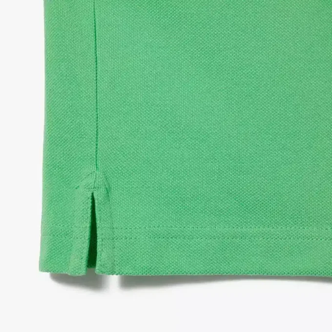 L.12.12 Piqué-polo voor heren met slanke pasvorm