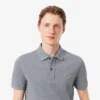 L.12.12 Piqué-polo voor heren met slanke pasvorm