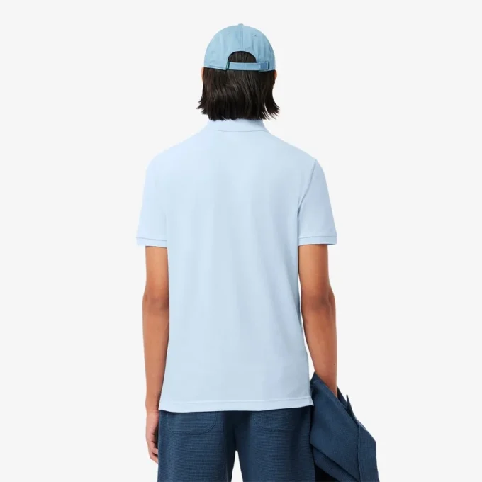 L.12.12 Piqué-polo voor heren met slanke pasvorm