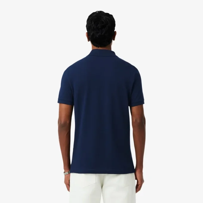L.12.12 Piqué-polo voor heren met slanke pasvorm