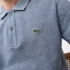 L.12.12 Piqué-polo voor heren met slanke pasvorm