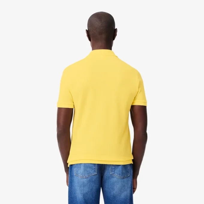 L.12.12 Piqué-polo voor heren met slanke pasvorm