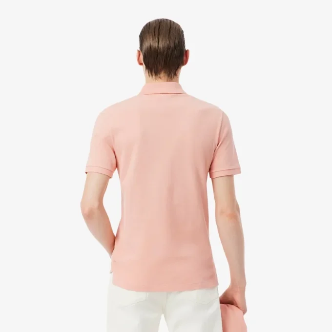 L.12.12 Piqué-polo voor heren met slanke pasvorm