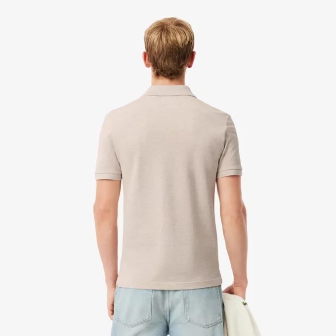 L.12.12 Piqué-polo voor heren met slanke pasvorm