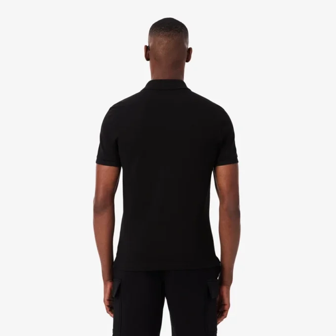 L.12.12 Piqué-polo voor heren met slanke pasvorm