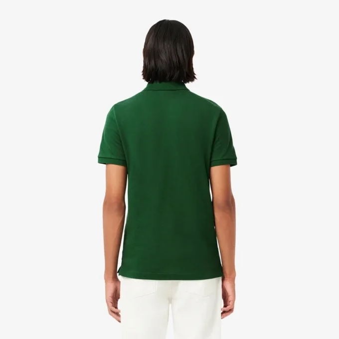 L.12.12 Piqué-polo voor heren met slanke pasvorm