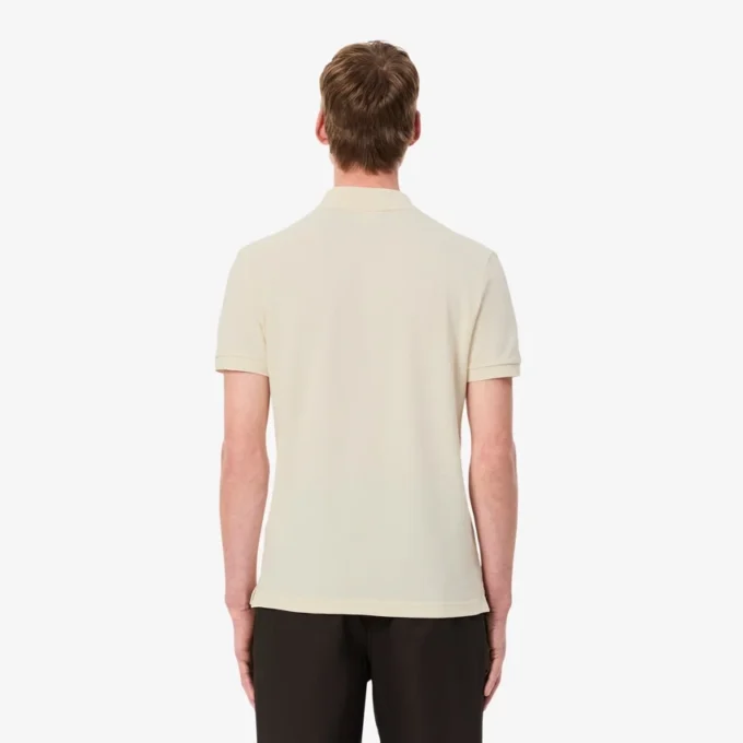 L.12.12 Piqué-polo voor heren met slanke pasvorm