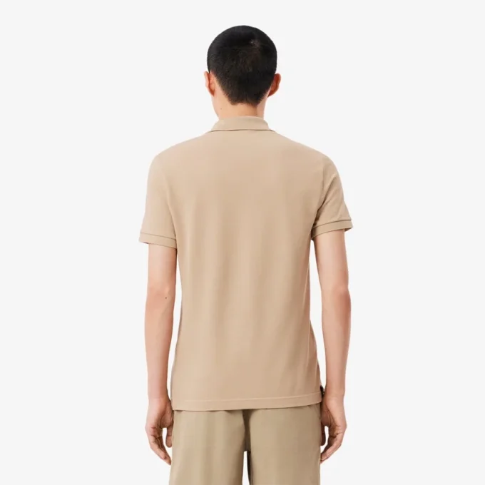 L.12.12 Piqué-polo voor heren met slanke pasvorm