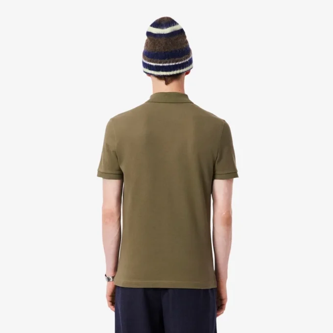L.12.12 Piqué-polo voor heren met slanke pasvorm