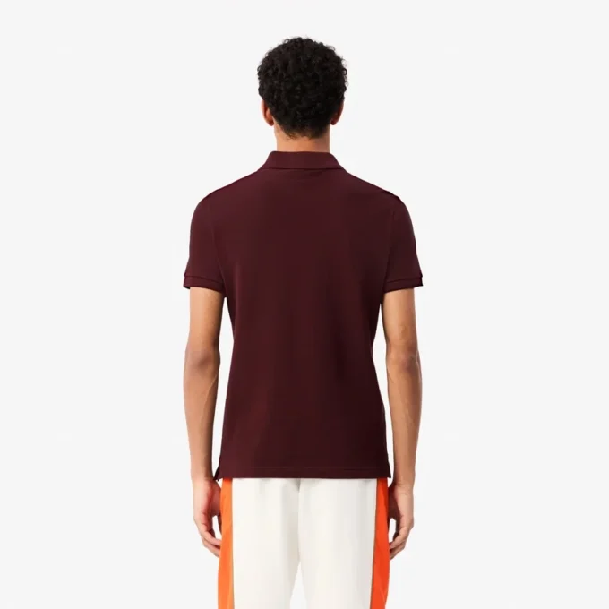L.12.12 Piqué-polo voor heren met slanke pasvorm