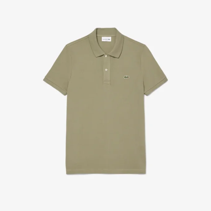 L.12.12 Piqué-polo voor heren met slanke pasvorm