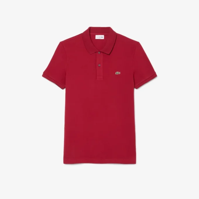 L.12.12 Piqué-polo voor heren met slanke pasvorm