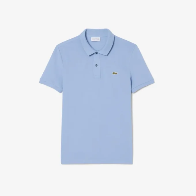 L.12.12 Piqué-polo voor heren met slanke pasvorm