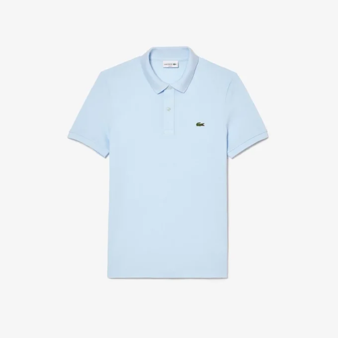 L.12.12 Piqué-polo voor heren met slanke pasvorm