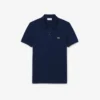 L.12.12 Piqué-polo voor heren met slanke pasvorm