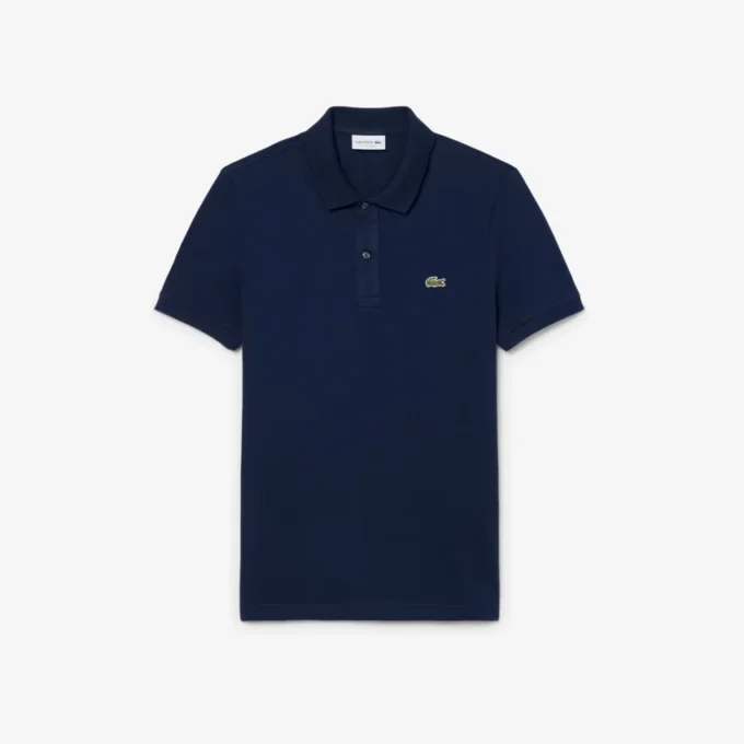 L.12.12 Piqué-polo voor heren met slanke pasvorm