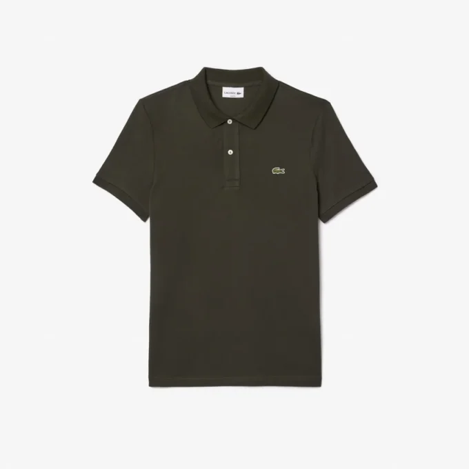 L.12.12 Piqué-polo voor heren met slanke pasvorm