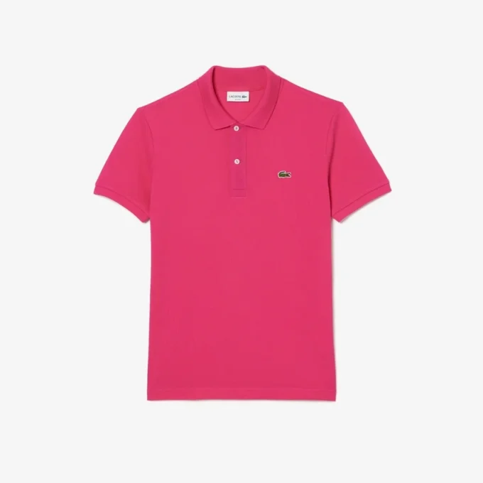 L.12.12 Piqué-polo voor heren met slanke pasvorm