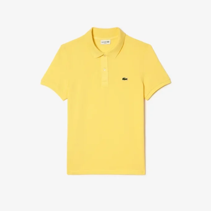 L.12.12 Piqué-polo voor heren met slanke pasvorm