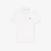 L.12.12 Piqué-polo voor heren met slanke pasvorm