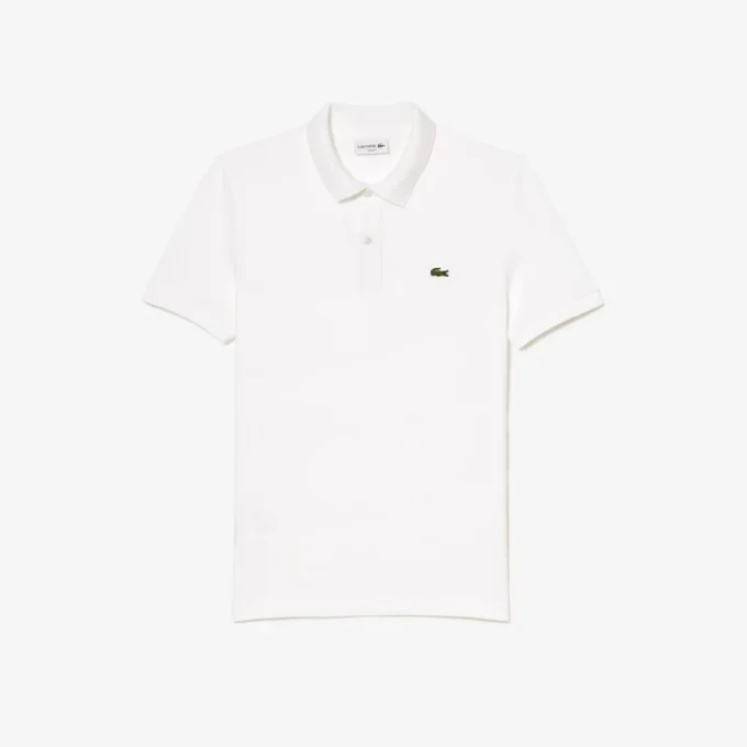 L.12.12 Piqué-polo voor heren met slanke pasvorm