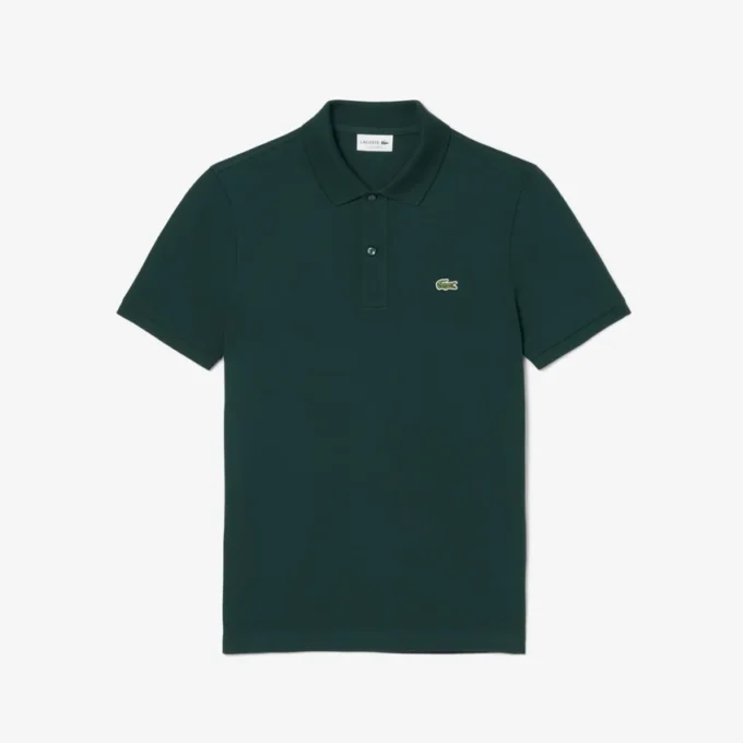 L.12.12 Piqué-polo voor heren met slanke pasvorm