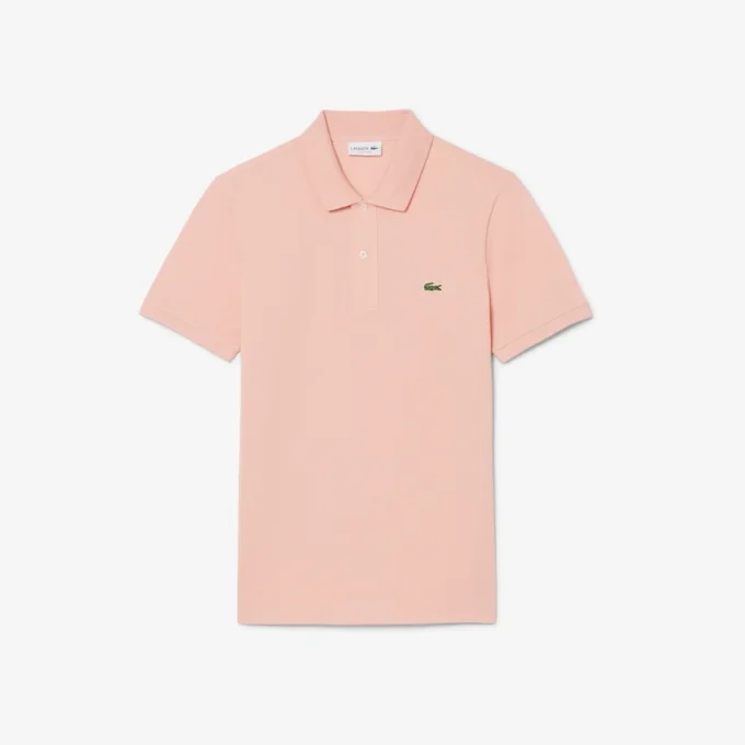 L.12.12 Piqué-polo voor heren met slanke pasvorm