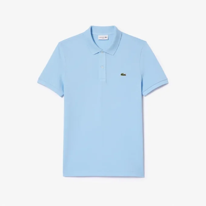 L.12.12 Piqué-polo voor heren met slanke pasvorm