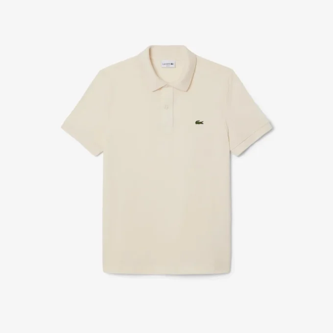 L.12.12 Piqué-polo voor heren met slanke pasvorm