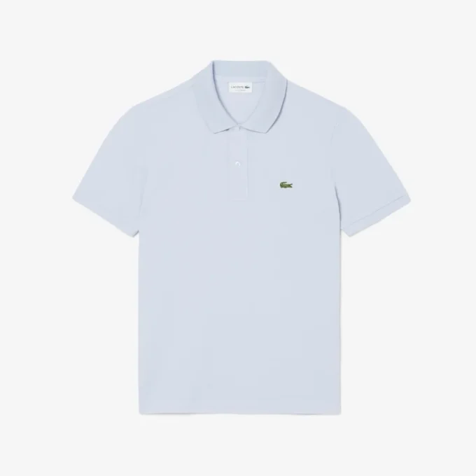 L.12.12 Piqué-polo voor heren met slanke pasvorm
