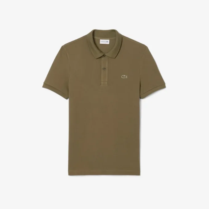 L.12.12 Piqué-polo voor heren met slanke pasvorm