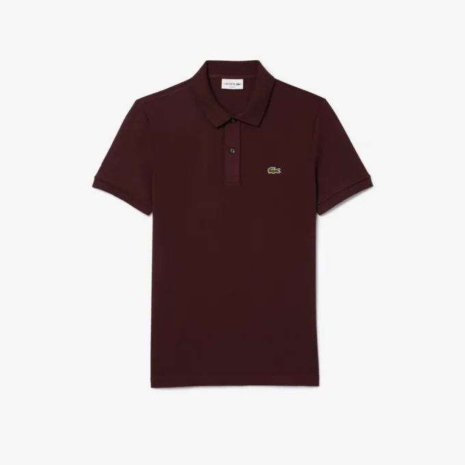 L.12.12 Piqué-polo voor heren met slanke pasvorm