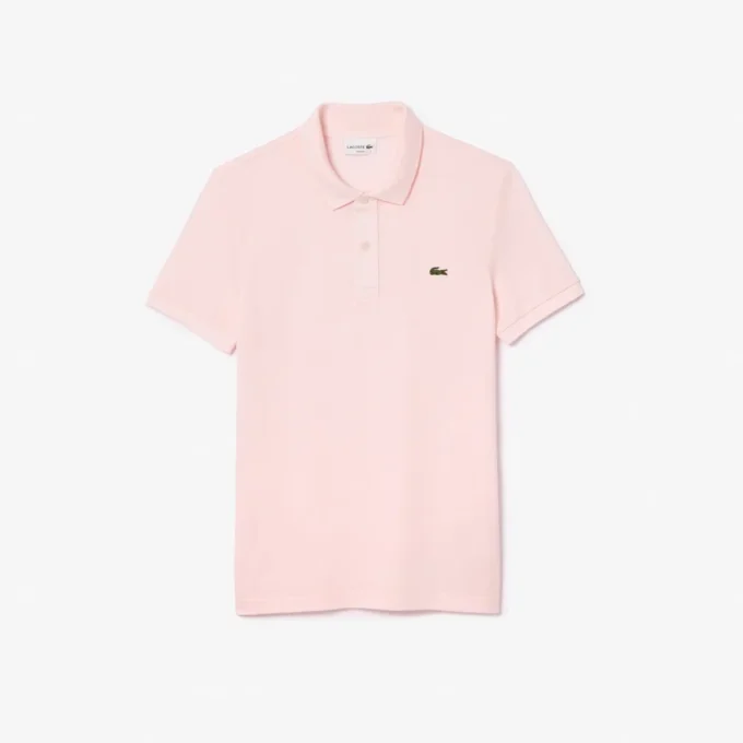 L.12.12 Piqué-polo voor heren met slanke pasvorm