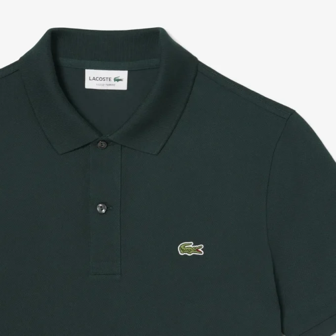 L.12.12 Piqué-polo voor heren met slanke pasvorm