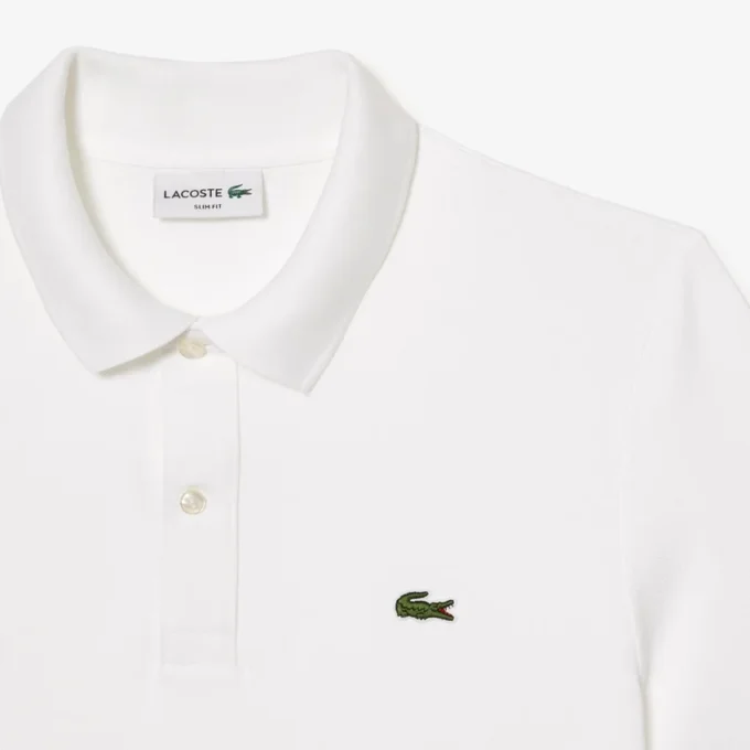 L.12.12 Piqué-polo voor heren met slanke pasvorm