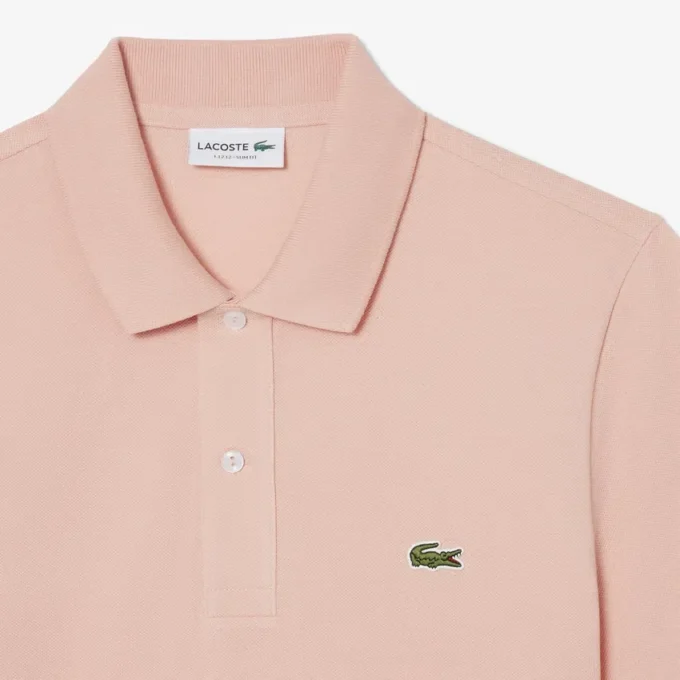 L.12.12 Piqué-polo voor heren met slanke pasvorm
