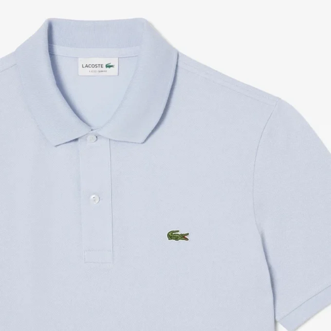 L.12.12 Piqué-polo voor heren met slanke pasvorm