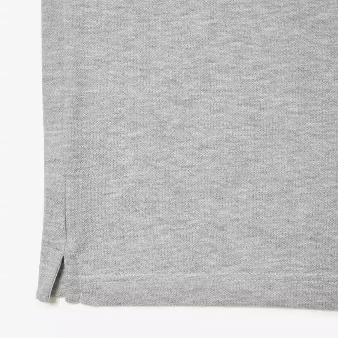 L.12.12 Piqué-polo voor heren met slanke pasvorm