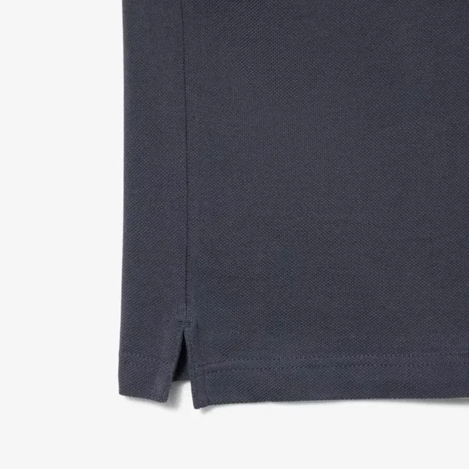 L.12.12 Piqué-polo voor heren met slanke pasvorm