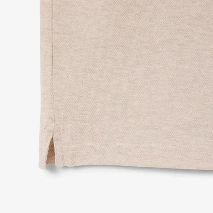 L.12.12 Piqué-polo voor heren met slanke pasvorm